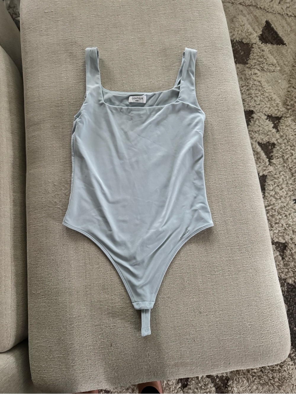Aritzia Light Blue Contour Bodysuit
